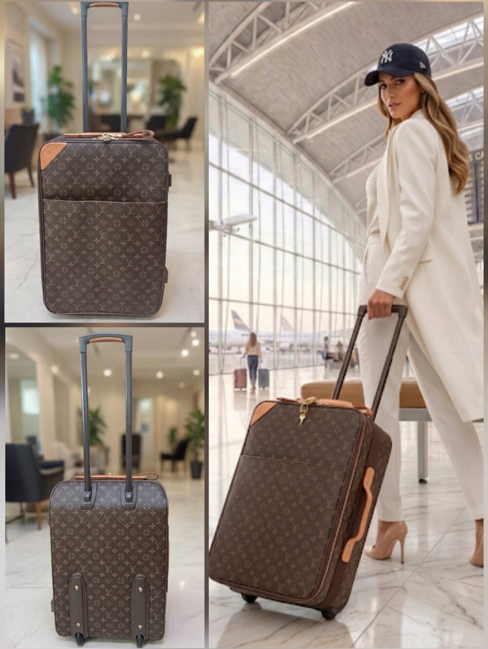 Louis Vuitton Pegase 55 Monogram Rolling Luggage Carry-On ✨️EUC✨️Tag & Lock